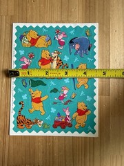 Vintage Hallmark Disney Winnie The Pooh Piglet Tigger Eeyore Stickers One Sheet