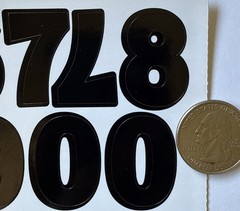 BLACK 1-1/4” ALPHABET Stickers(4 sheet)Making Memories•Letters•Numbers •Words•