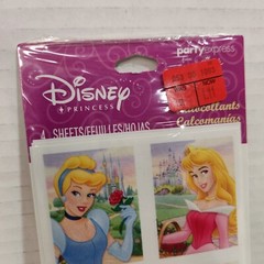 New Sealed Hallmark Party Disney Princess Belle Ariel Cinderell Jasmine Stickers