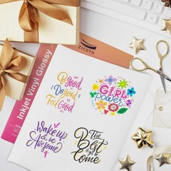 ZICOTO Premium Printable Vinyl Sticker Paper – Glossy White 8.5 X 11 Inch Sheets