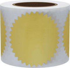 300Pcs Notary Seals 2 Inch Embossing Stickers Gold Metallic Certificate Se