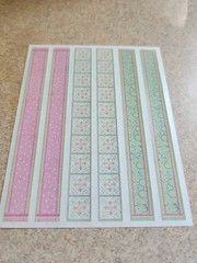 Creative Memories~Countryside Designed Strips~Block Sticker Sheet