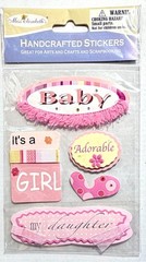 Baby Girl Stickers Scrapbooking Gems Card Journal Elizabeth’s