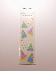 Mrs. Grossman’s Lot 3 Strips Brand New in Package ~Fun Party Hats~ Stickers HTF