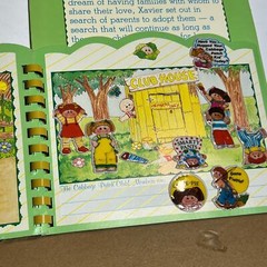 Vintage 1983 Cabbage Patch Kids Puffy Sticker Book Diamond Toys Used Stickers