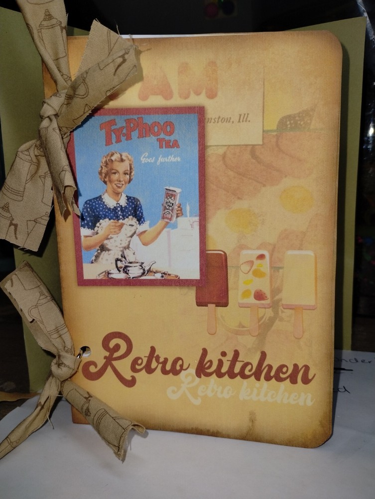 Retro Kitchen Junk Journal Scrapbook USA Seller