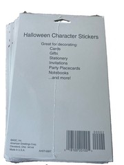 Vintage American Greetings Forget Me Not Halloween Stickers 4 Sheets (You Pick)