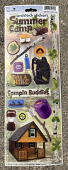 Extra Large Paper House Cardstock Stickers SUMMER CAMP Sticky Pix 4.5″ x 12″ NEW