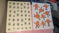 Vintage Hallmark Stickers Halloween Spiders Jack-o’-lanterns Lot Of Two Sheets