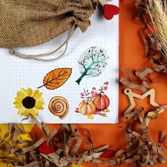 Fall Stickers, Autumn-Themed Stickers with Pumpkins, Leaves, Animals & More –…
