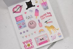 Claire’s Sticker Book Multi-Color Animals & Insects Glitter Cover 25784-0