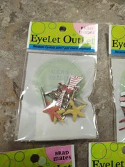 Eyelet Outlet Brads Lot of NEW 7 packs Card Making Scrapbooking Tennis Shoes