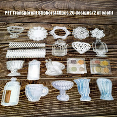 260PCS Vintage Journaling Scrapbooking Supplies Scrapbook Sticker Paper Ephemera
