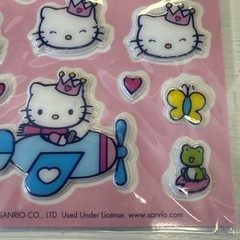 Hello Kitty Crown Stickers Stickety-Doo-Da American Greetings 2005 1 Sheets