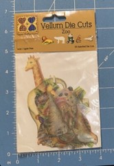 Paper Reflections Vellum Die Cuts, Zoo, animals, craft, scrapbooking,