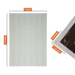 Premium 2040 Pcs 20 Sheets Transparent Photo Corners Stickers Self Adhesive f…