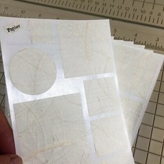 10 Mrs Grossmans Papier Blocks Blanc Stickers White Homemade Paper Rustic Ivory