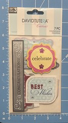 NEW – DAVID TUTERA CELEBRATE EMBELLISHMENTS – Congratulations/ Best Wishes