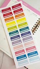 Yoga, Exercise, Health, Healthy:Handmake Erin Condren Planner Sticker