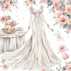 Wedding Rice Paper For Ornament-Wood Art A4 1 Sheet