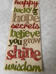 K&COMPANY STICKERS CLASSIC K CHIPBOARD MCKENNA WORDS 10PCS