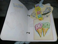 Summer Days Retro Mini Junk Journal Scrapbook 4×5