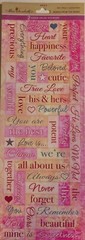 Miss Elizabeth’s WORDS FROM THE HEART Value Stickers Valentines Romance Wedding