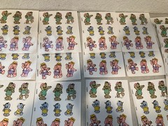 Vintage 1980s Sticker Sheets Post Cereal