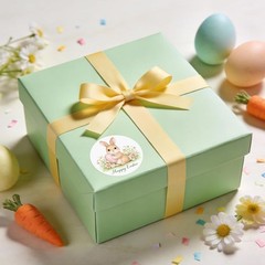 Happy Easter Stickers Religious Easter Bunny Egg Stickers 2 Inch 60Pcs Large …