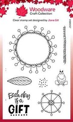 Woodware Craft Clear Stamp – PETAL DOODLES ITS A GIFT
