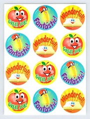 TREND TEACHER REWARD STICKERS 4″x5.5″ Sticker Sheet Scrapbooking SD3