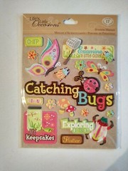 Lot of Bugs And Frogs Themed SandyLion Scrapbook Stickers