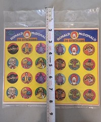 NOS Sealed 1983 Vintage McDonald’s stickers From «The Sticker Store»