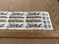 Vintage Penny Black Stickeroos Garden Friends Sticker ROLL, Stickers Animals