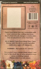 Paper Roses Topographic Background Craft Metal Die