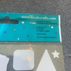 Nicole Stickers Beach Vacation Summer Sandcastle Ocean Sail Boat Jet Ski Snorkel