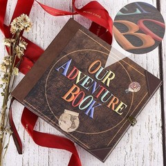 Artistic 148-Page DIY Scrapbook with Leather Cover – Perfect for Special Moments