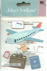 Airplane Plane Flight Fly Adventure Vacation Travel Passport Jolee’s Stickers