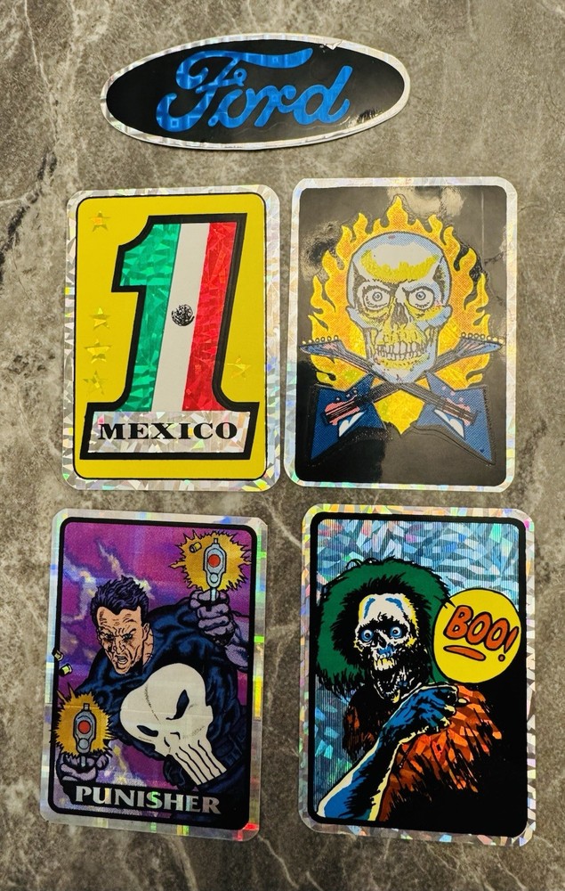5pcs Vintage PRISM STICKER – UNUSED