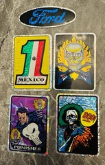 5pcs Vintage PRISM STICKER – UNUSED