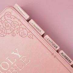 UPAFEXXI-Leather Bible Tabs, Tabs for Women 80 Count (Pack of 1), Pink