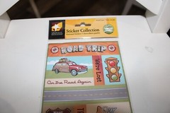 American Traditional Designs Road Trip Earthtones Embossed Sticker Collection