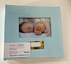 Blue Polka Dot Recollections Photo Album 9 x 8.75 in 100 pages Holds 200 4×6