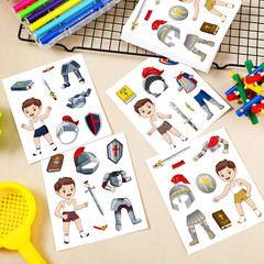 192 Pcs Armor of God Stickers Craft Kit for Kids Religious Bible Medieval Sticke