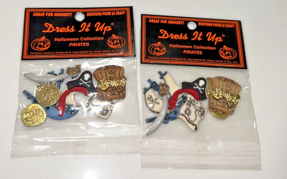 Dress It Up Halloween Collection-PIRATES 7 pieces Jesse James & Co Lot Of 2