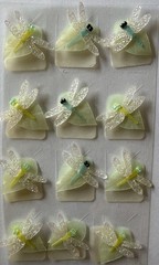VELLUM DRAGONFLY PHOTO CORNER Dimensional Stickers (12pc)Bug•Garden•Card Making