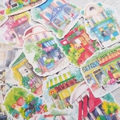 Building Stickers Asian Planner Stickers Scrapbooking Stickers Diary Stickers