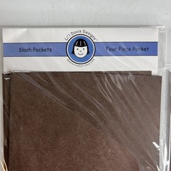 Lo Of lil Davis Designs Matchbook Album Slash Pockets & Button & String Pockets