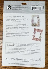 K&Company Jubilee Acetate Frames Flowers Swirls Scrapbook Pictures Over Lay
