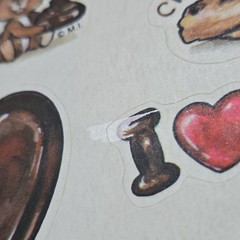 Rare 1980 Vintage Mark I Chicago SS9 Chocolat Sticker Sheet Cute